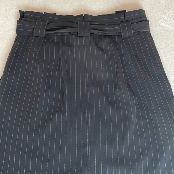 Express Women's Striped Mini Skirt With Belt - Picture 7 of 9